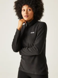 Sportkleding*Regatta Zwart - Sweethart fleece met rits bij de hals