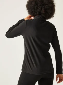 Sportkleding*Regatta Zwart - Sweethart fleece met rits bij de hals