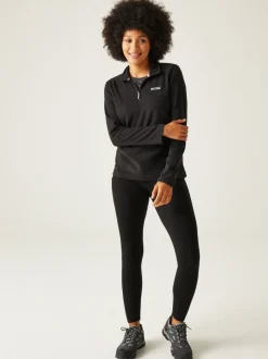 Sportkleding*Regatta Zwart - Sweethart fleece met rits bij de hals