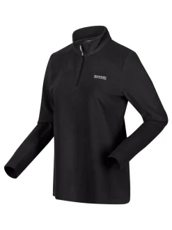 Sportkleding*Regatta Zwart - Sweethart fleece met rits bij de hals