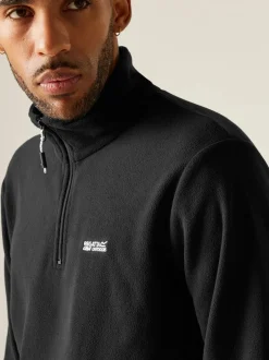 Sportkleding|Jassen En Jacks*Regatta Zwart - Thompson fleece met rits bij de hals