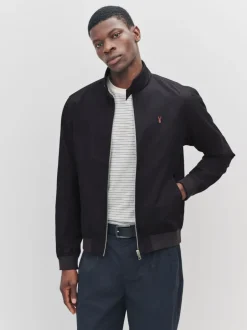 Jassen En Jacks|Next - Regenbestendig Harrington jack met geruite voering Zwart