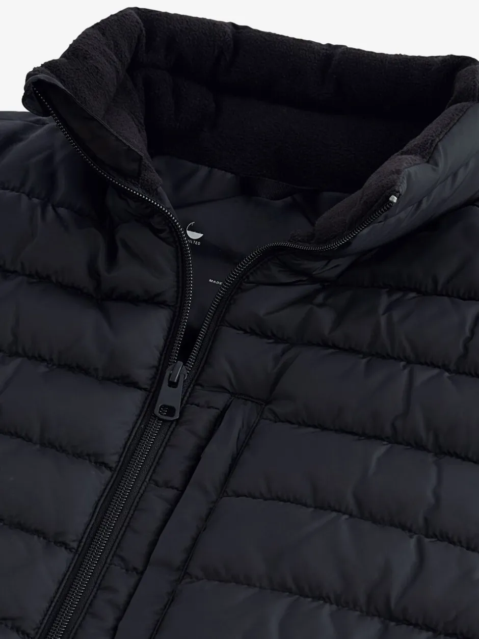 Jassen En Jacks*Next Zwart - Regenbestendige, dunne gewatteerde bodywarmer