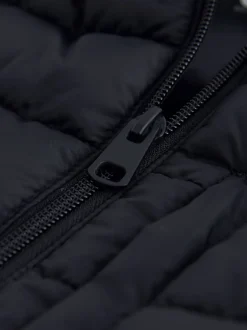 Jassen En Jacks*Next Zwart - Regenbestendige, dunne gewatteerde bodywarmer