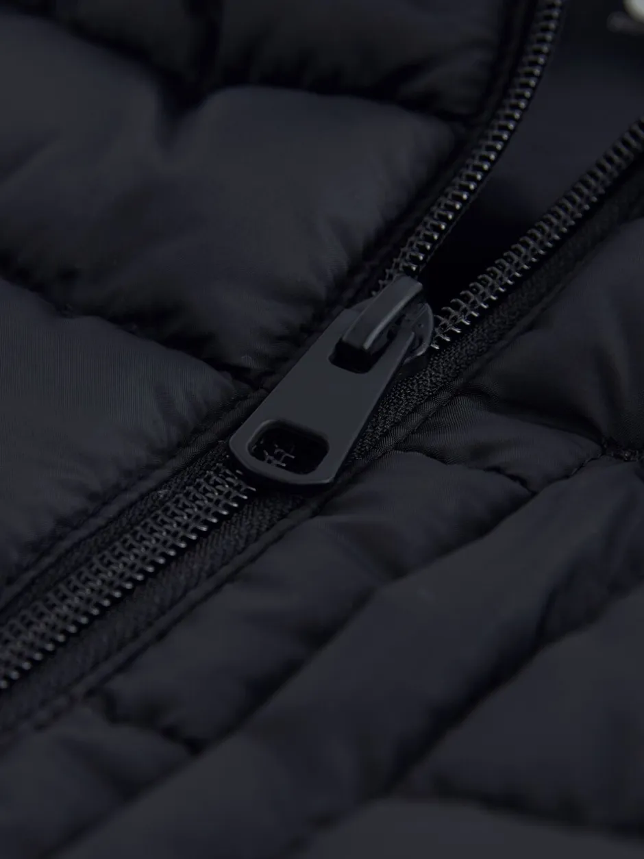 Jassen En Jacks*Next Zwart - Regenbestendige, dunne gewatteerde bodywarmer