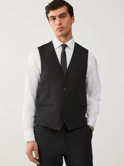 Vesten|Next - Regular fit must-have gilet Zwart