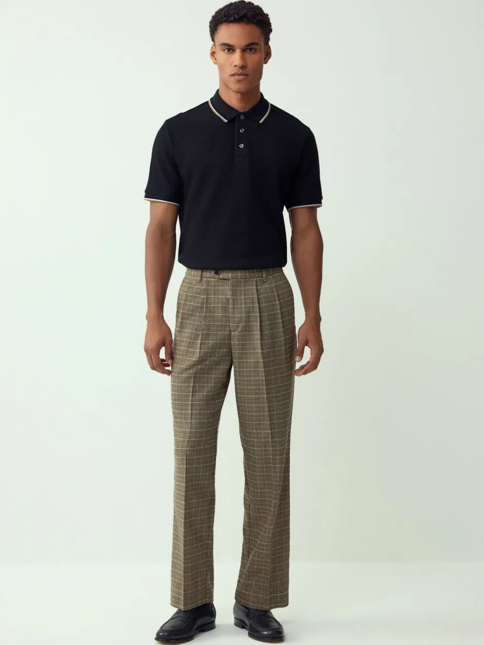 Poloshirts*Next Zwart - Regular fit poloshirt met korte mouwen en contrasterende randen