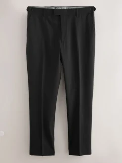 Smokings En Feestkleding*Next Zwart - Regular Fit Signature Marzotto Wool Tuxedo Trousers With Side Tape Detail