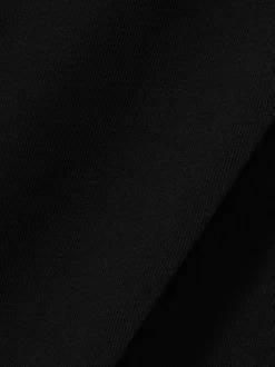 Broeken*Reiss - Eden wijde broek van keperstof met elastische tailleband Zwart