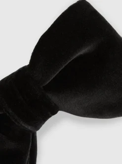 Stropdassen En Pochets*Reiss Zwart - Hike vlinderstrik van fluweel