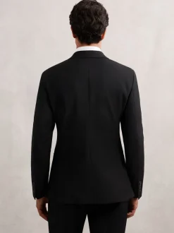 Pakken*Reiss - Promise Wool-Blend Single-Breasted Suit Blazer Tailored-Fit Zwart