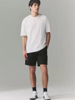 Shorts|Next - Relaxed fit - Chinoshort met stretch Zwart