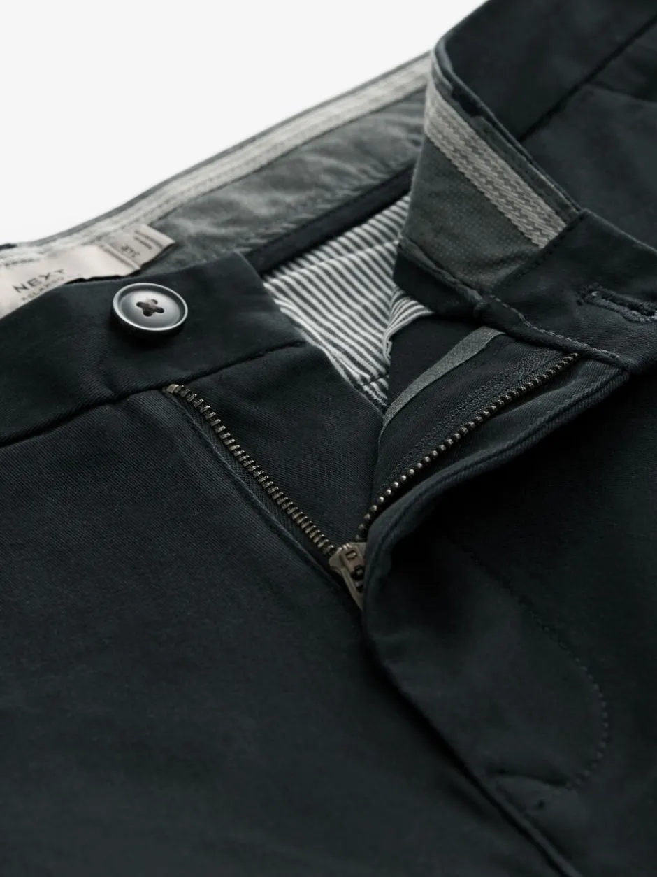 Broeken En Chino's*Next Zwart - Relaxed fit - Stretchy chino