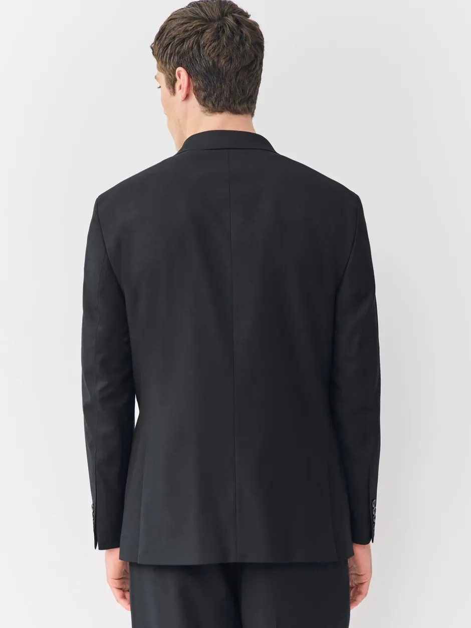 Smokings En Feestkleding|Blazers En Business-Jasjes|Next Zwart - Relaxed Fit Double breasted Pak Jack