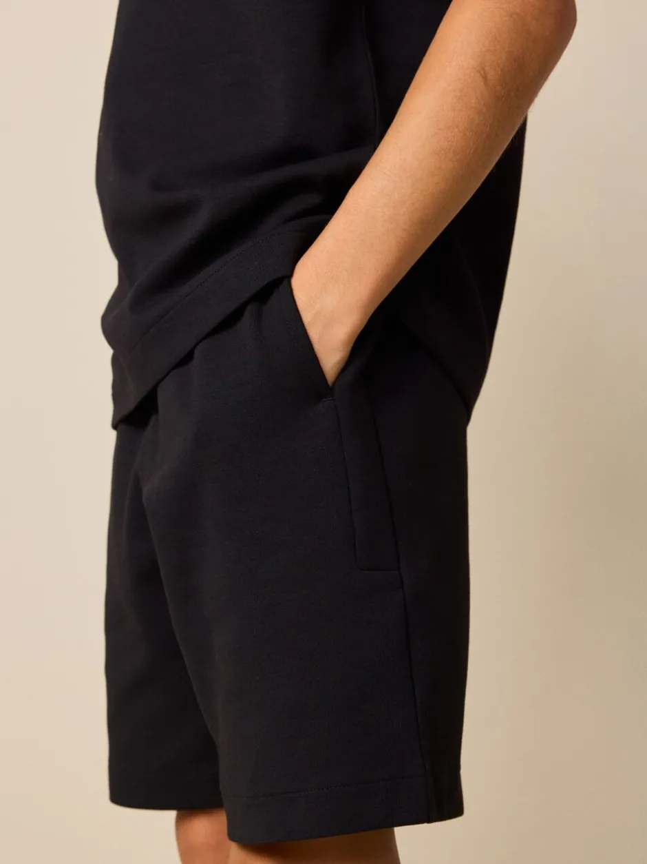 Shorts*Next - Relaxed Fit Heavyweight T-Shirt and Shorts Set (3-16yrs) Zwart