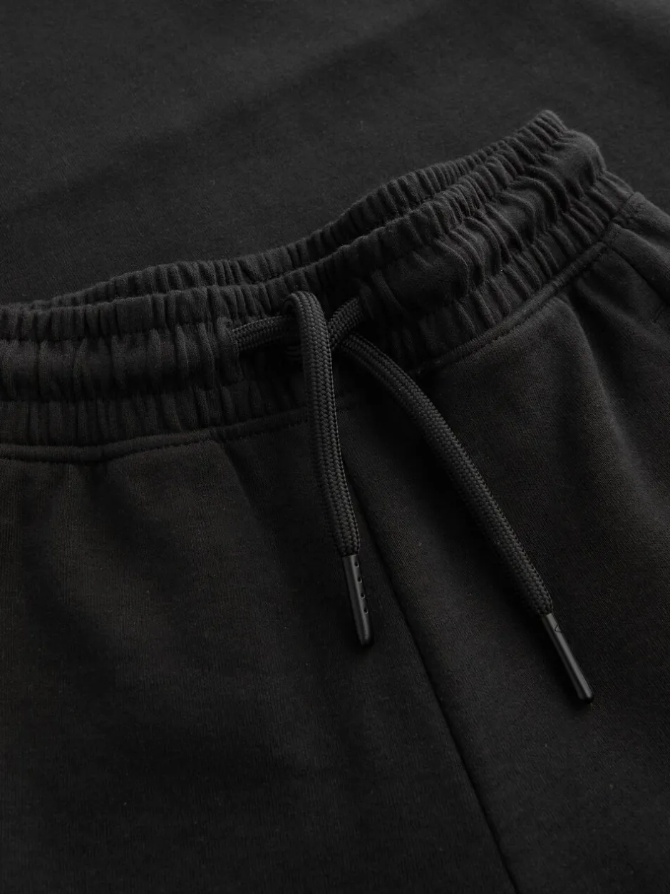 Shorts*Next - Relaxed Fit Heavyweight T-Shirt and Shorts Set (3-16yrs) Zwart