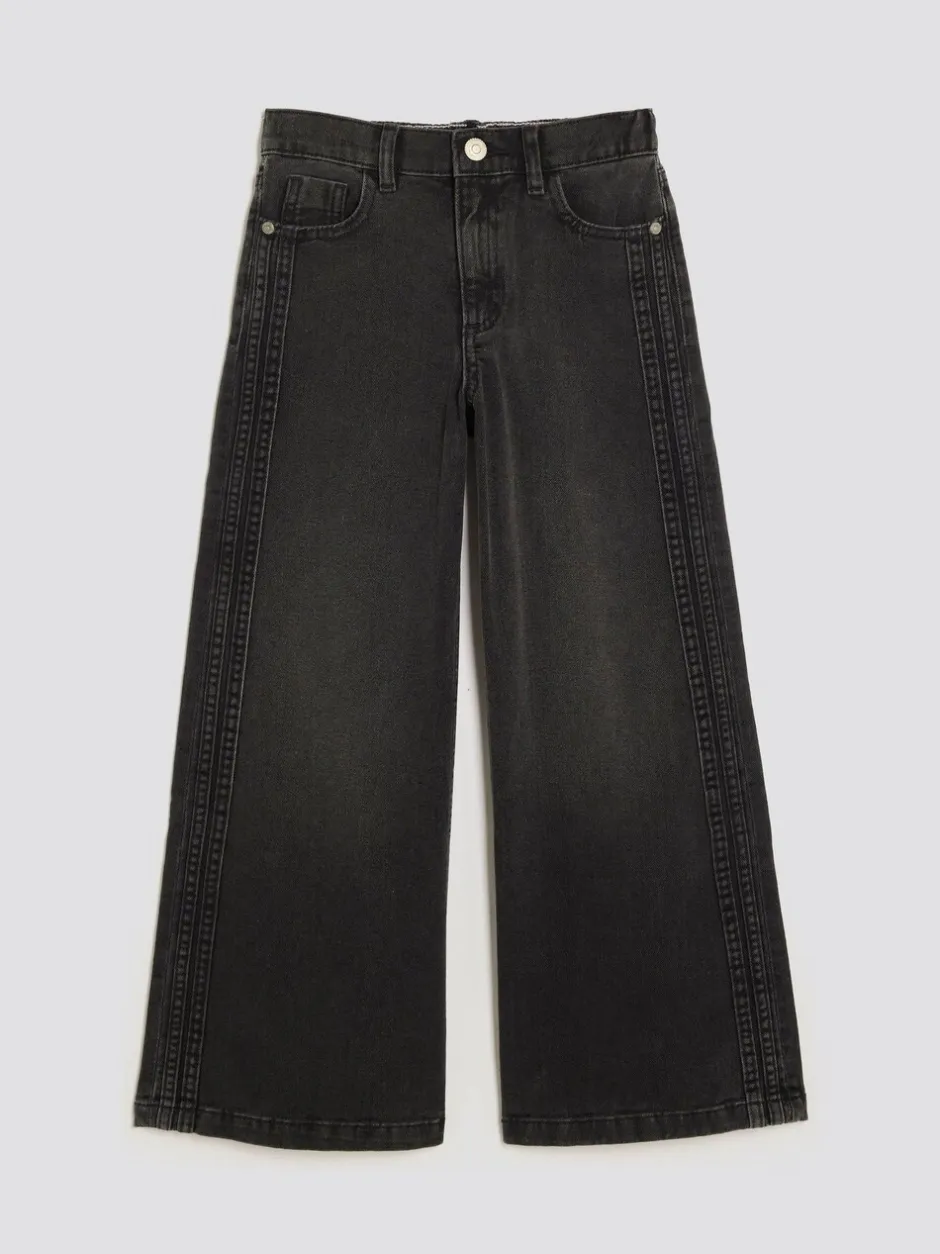 Jeans*River Island - Wide Leg Jeans Zwart