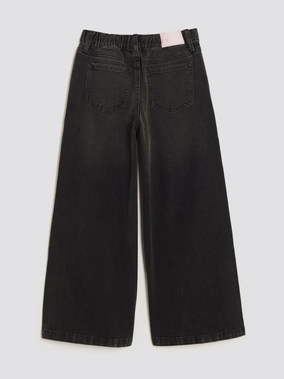 Jeans*River Island - Wide Leg Jeans Zwart