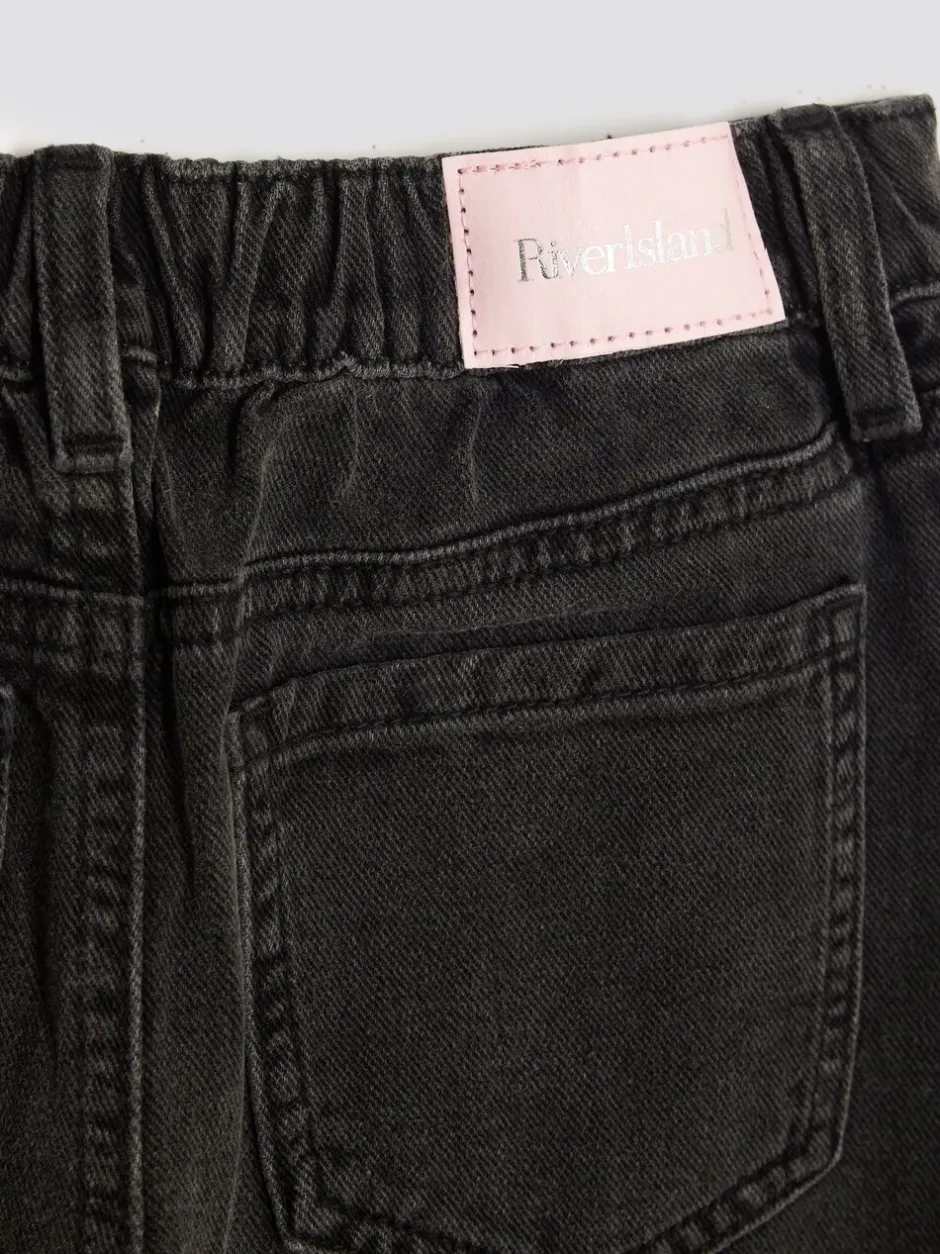 Jeans*River Island - Wide Leg Jeans Zwart