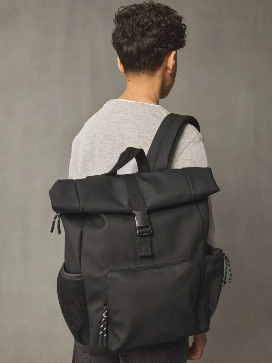 Tassen|Tassen*Next - Rolltop rugzak Zwart