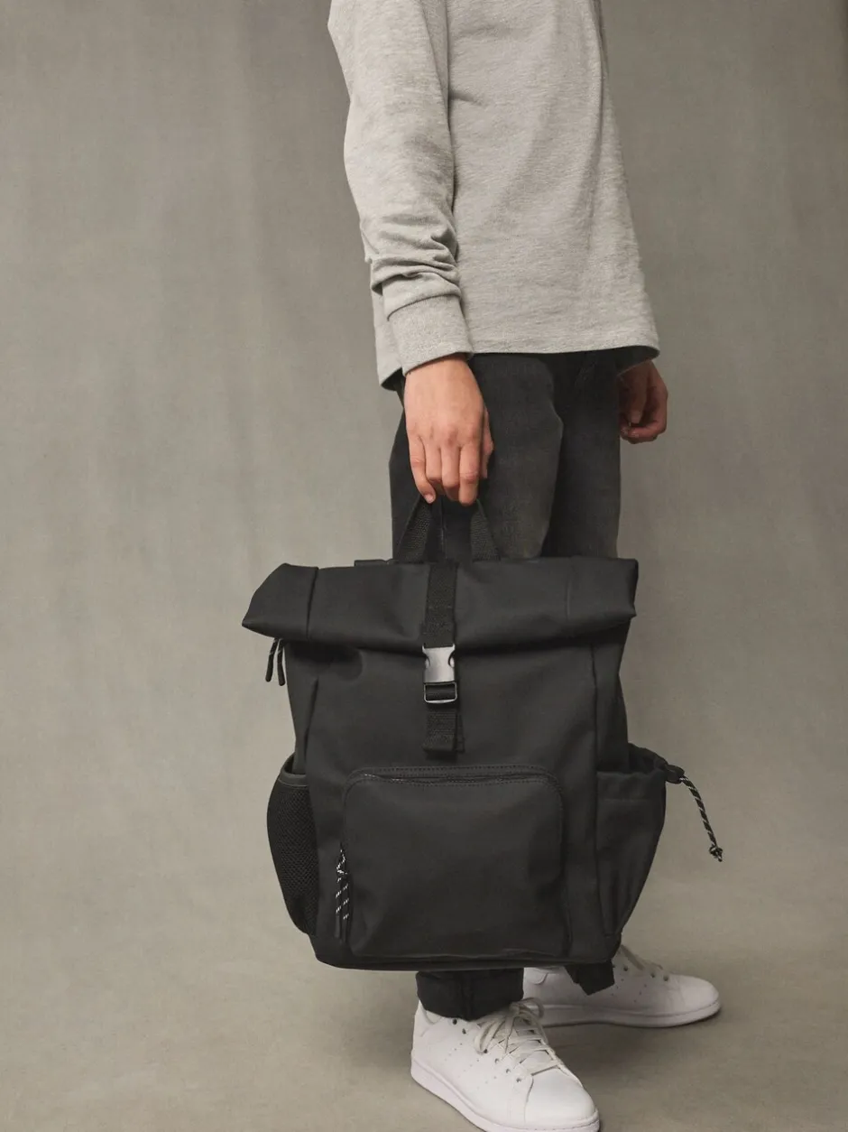 Tassen|Tassen*Next - Rolltop rugzak Zwart