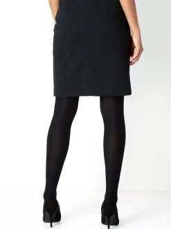 Rokken*Roman - - Korte jersey rok met textuur Zwart