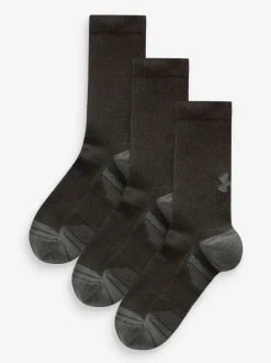 Sokken|Sokken|Under Armour - Ronde hals - - Performance Tech set van 3 paar sokken Zwart