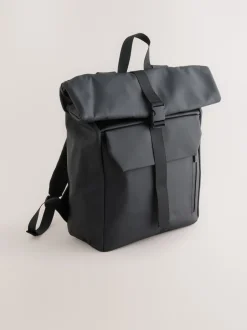 Tassen*Next Zwart - Rubberised Backpack