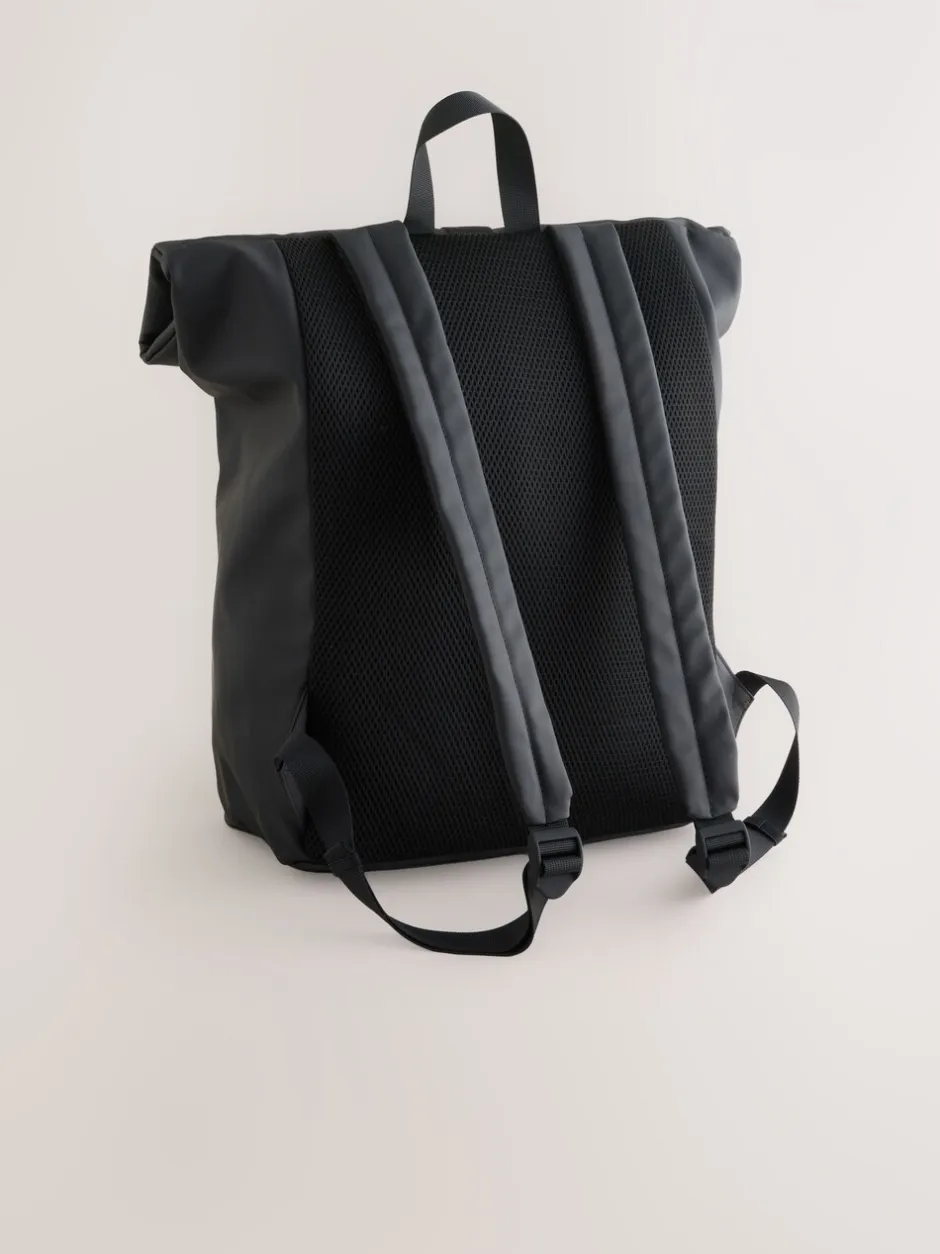Tassen*Next Zwart - Rubberised Backpack