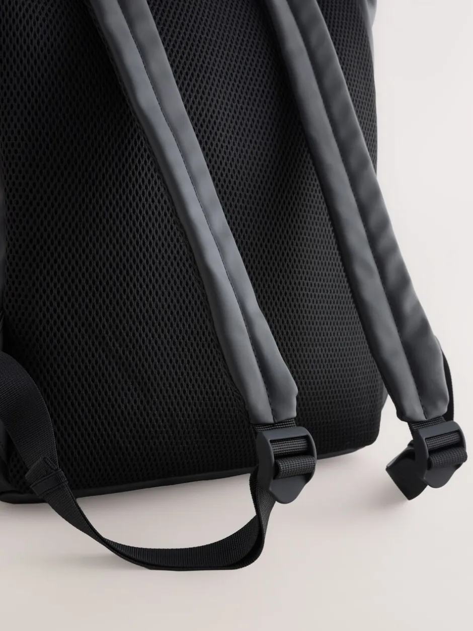 Tassen*Next Zwart - Rubberised Backpack