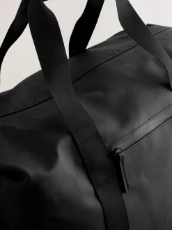 Tassen*Next Zwart - Rubberised Weekend Holdall Bag