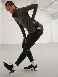 Sportkleding|Leggings En Joggingbroeken*Next Zwart - Running Leggings with Pocket