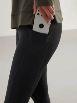 Sportkleding|Leggings En Joggingbroeken*Next Zwart - Running Leggings with Pocket