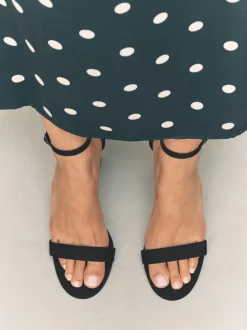 Ruimvallend En Extraruimvallend|Schoenen Met Hakken*Next Zwart - Sandalen met blokhak