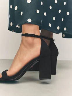 Ruimvallend En Extraruimvallend|Schoenen Met Hakken*Next Zwart - Sandalen met blokhak