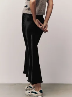 Rokken*Next Zwart - Satijnen midirok