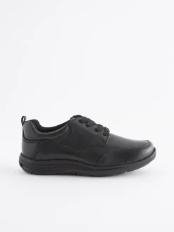 Schoolkleding*Next Zwart - School - Leren veterschoenen
