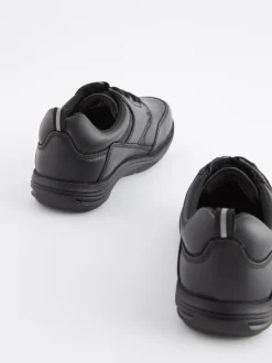 Schoolkleding*Next Zwart - School - Leren veterschoenen