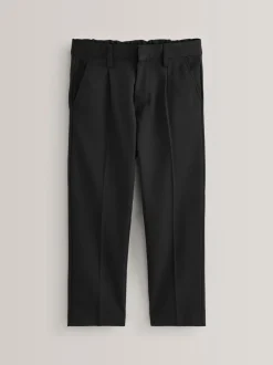 Schoolkleding|Broeken En Chino's|Next - Schoolbroek met geplooide voorkant (3-17 jr) Zwart