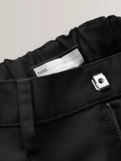 Schoolkleding|Broeken En Chino's|Next - Schoolbroek met geplooide voorkant (3-17 jr) Zwart
