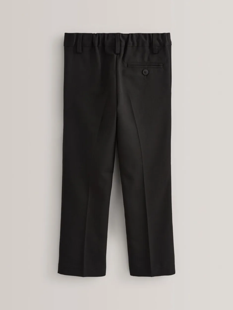 Schoolkleding|Broeken En Chino's|Next - Schoolbroek met geplooide voorkant (3-17 jr) Zwart