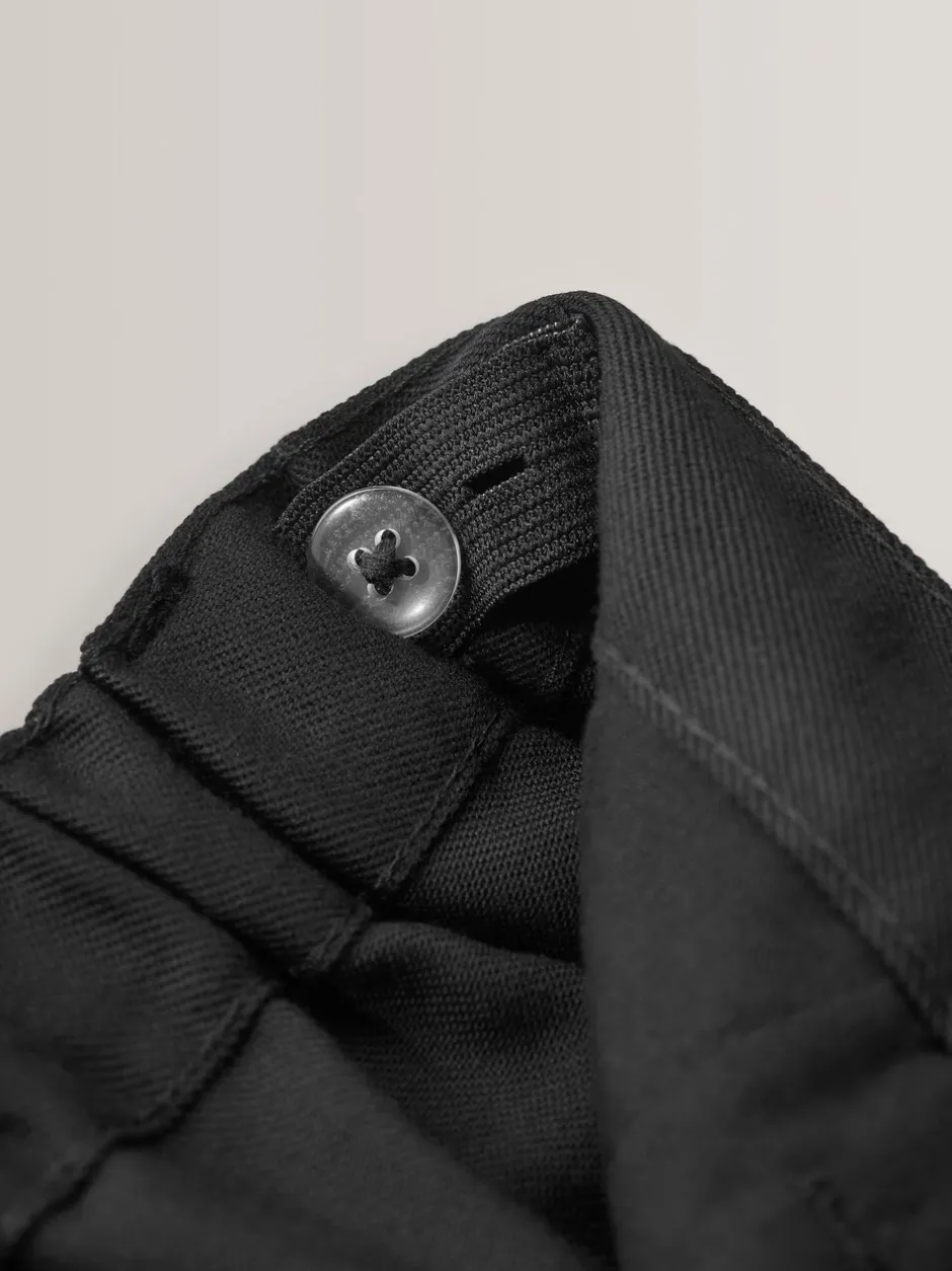 Schoolkleding|Broeken En Chino's|Next - Schoolbroek met geplooide voorkant (3-17 jr) Zwart