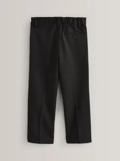 Schoolkleding|Broeken En Chino's|Next - Schoolbroek met geplooide voorkant (3-17 jr) Zwart