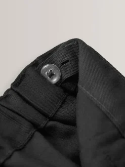 Schoolkleding|Broeken En Chino's|Next - Schoolbroek met geplooide voorkant (3-17 jr) Zwart