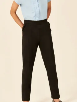 Schoolkleding*Next - Schoolbroek met hoog aandeel katoen en stretchy, elastische tailleband (3-16jr) Zwart