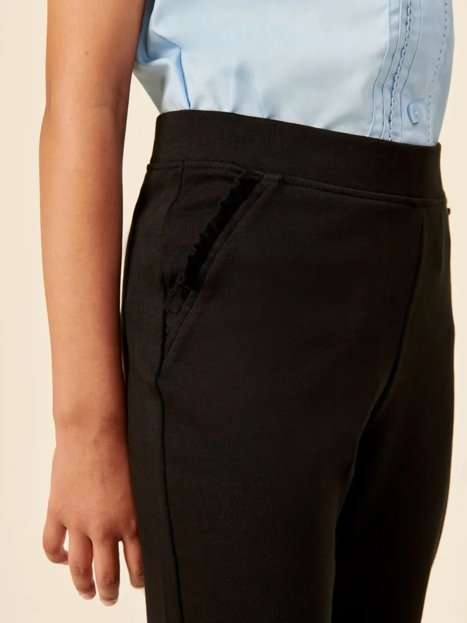 Schoolkleding*Next - Schoolbroek met hoog aandeel katoen en stretchy, elastische tailleband (3-16jr) Zwart