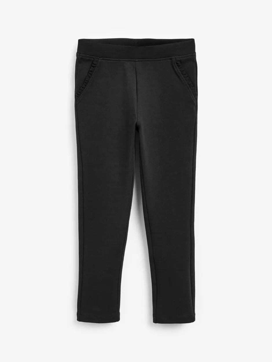 Schoolkleding*Next - Schoolbroek met hoog aandeel katoen en stretchy, elastische tailleband (3-16jr) Zwart