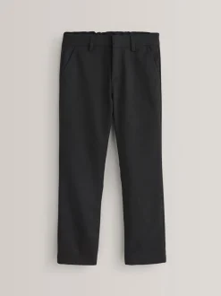 Schoolkleding|Broeken En Chino's|Next - Schoolbroek met rechte pijpen (3-17jaar) Zwart