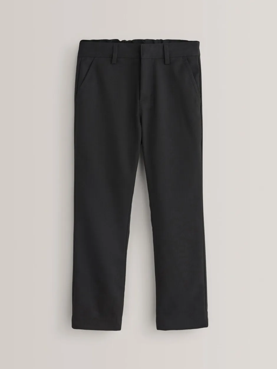 Schoolkleding|Broeken En Chino's|Next - Schoolbroek met rechte pijpen (3-17jaar) Zwart