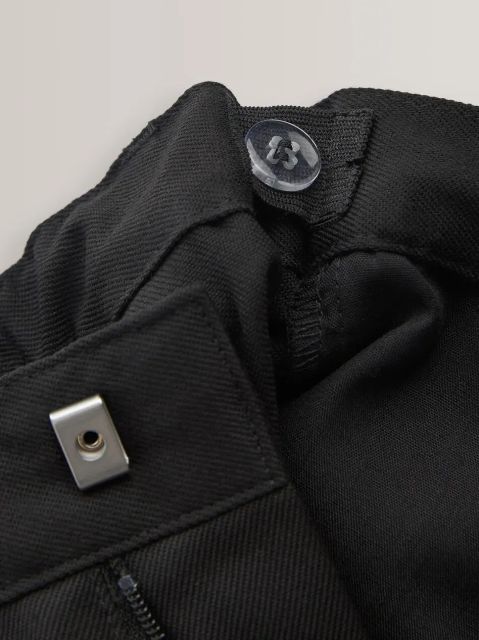 Schoolkleding|Broeken En Chino's|Next - Schoolbroek met rechte pijpen (3-17jaar) Zwart
